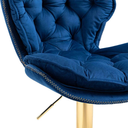 Vintage Swivel Velvet Bar Stools DailySale