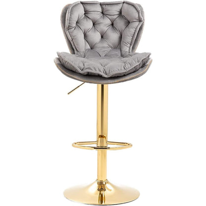 Vintage Swivel Velvet Bar Stools DailySale