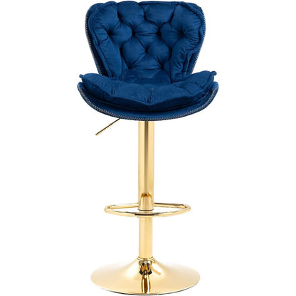 Vintage Swivel Velvet Bar Stools DailySale