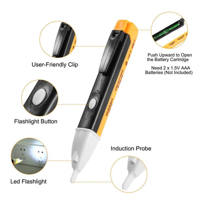 Voltage Tester Detector Pen Non-Contact with Flashlight DailySale