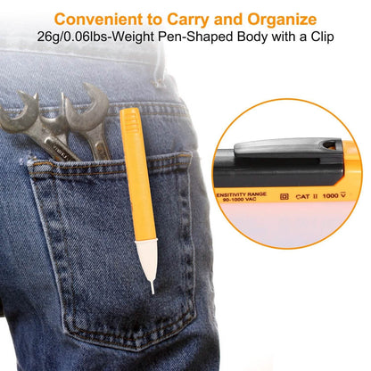 Voltage Tester Detector Pen Non-Contact with Flashlight DailySale