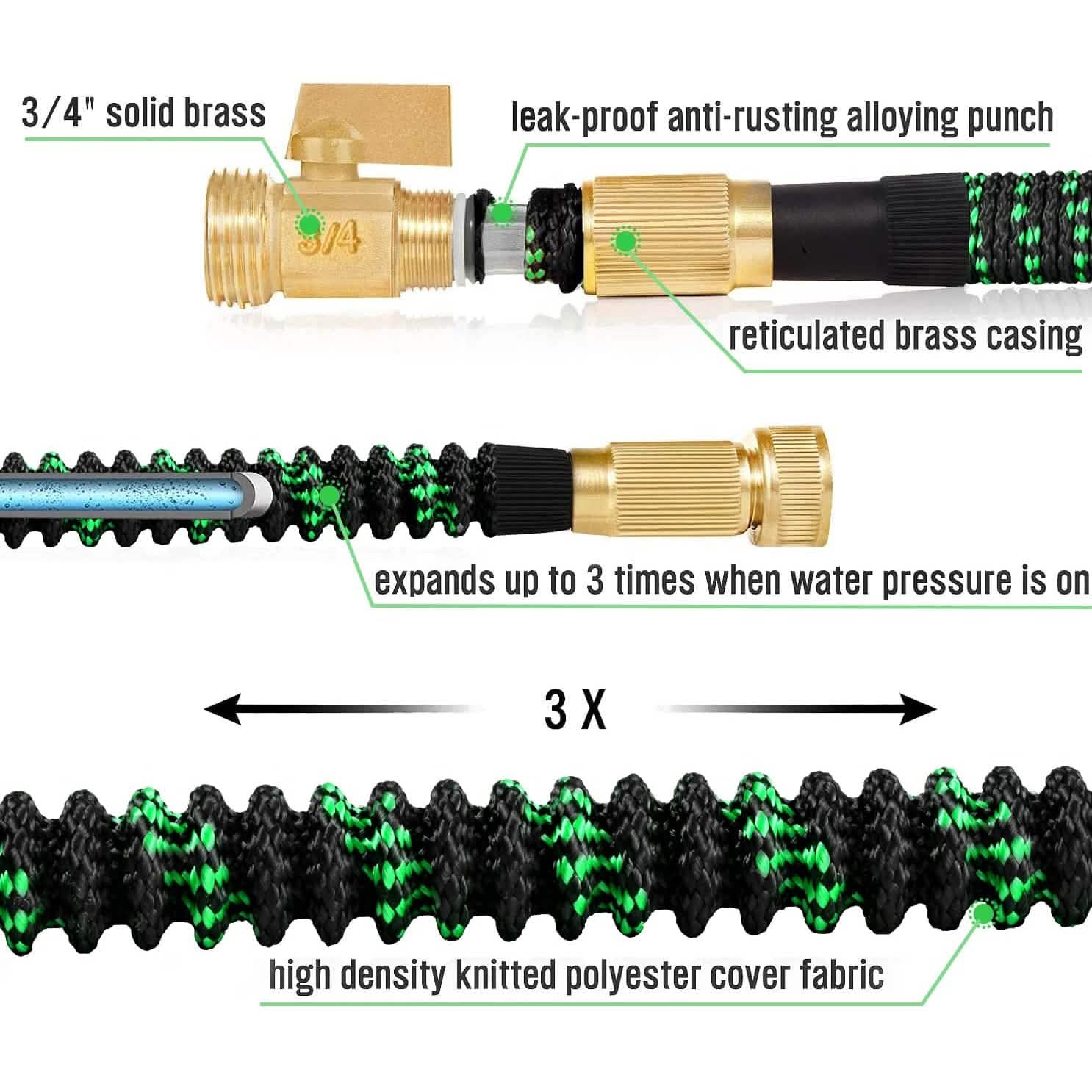 Vorey Flexible Lightweight Expandable Garden Hose DailySale