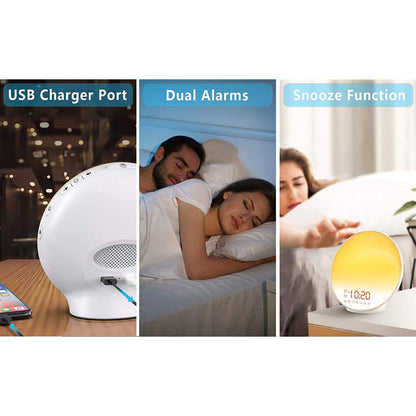 Wake Up Light Sunrise Alarm Clock DailySale
