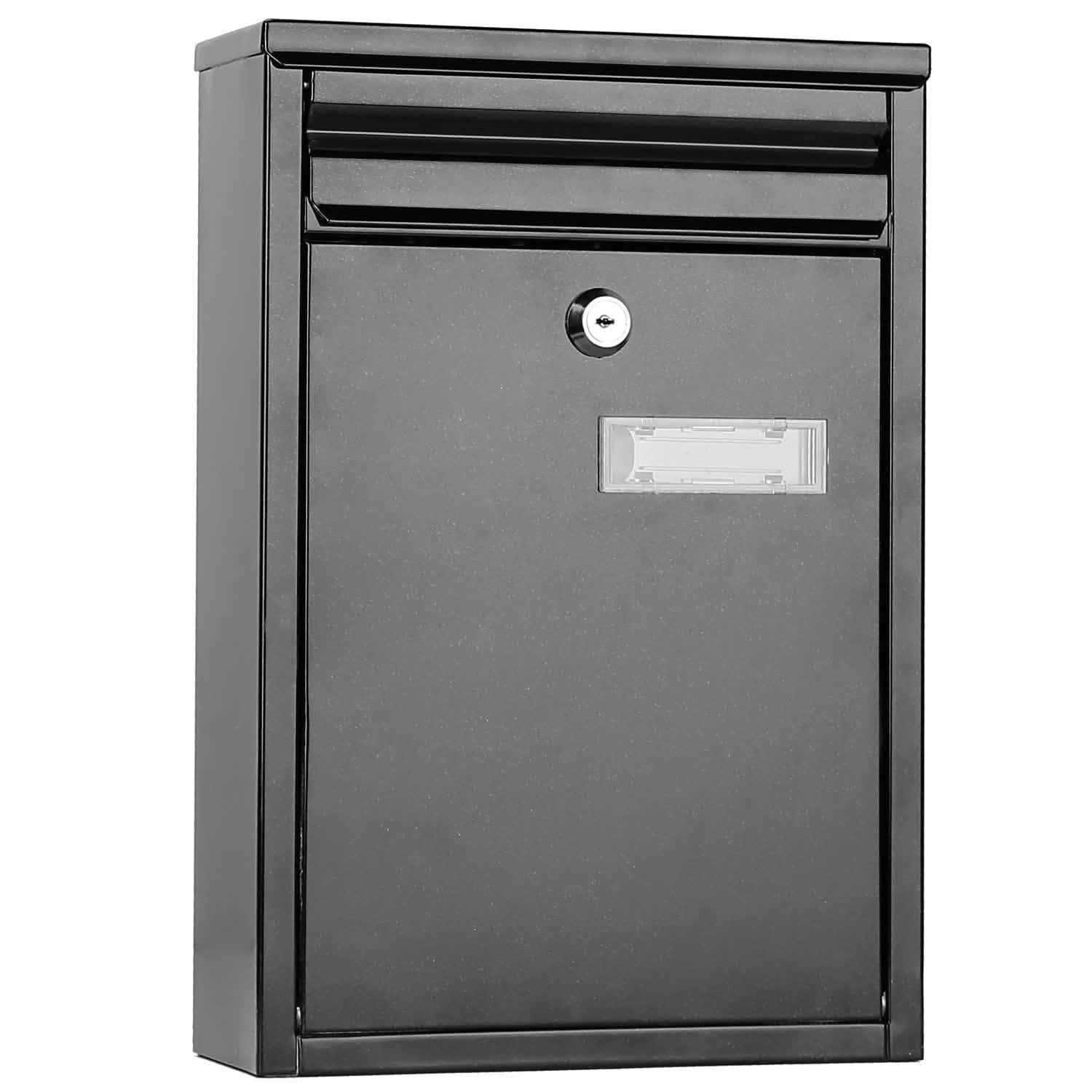 Wall Mount Mailbox Lockable Galvanized Iron Letter Post Box DailySale