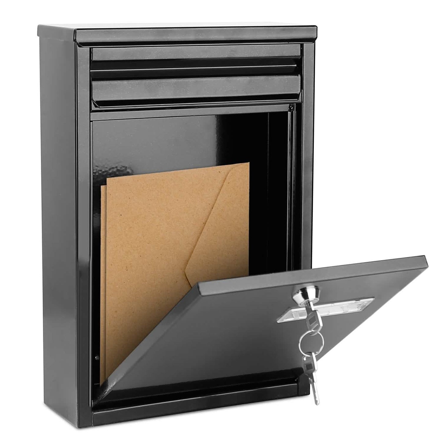 Wall Mount Mailbox Lockable Galvanized Iron Letter Post Box DailySale