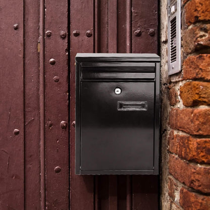 Wall Mount Mailbox Lockable Galvanized Iron Letter Post Box DailySale