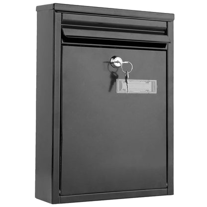 Wall Mount Mailbox Lockable Galvanized Iron Letter Post Box DailySale