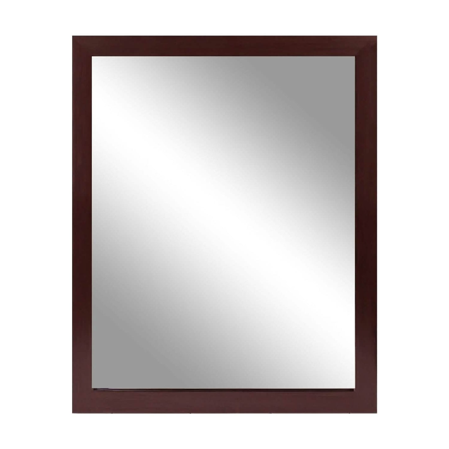 Wall Mount Mirror Wood-Like Frame Rectangle Modern Hanging Mirror DailySale