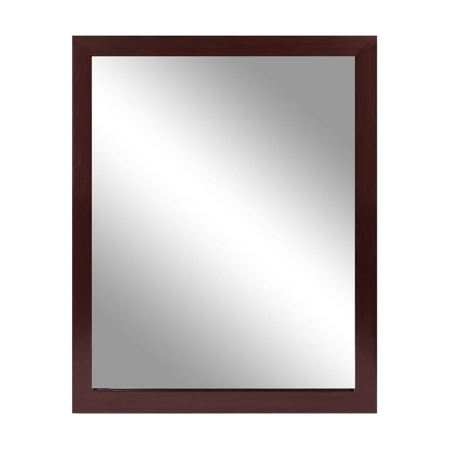 Wall Mount Mirror Wood-Like Frame Rectangle Modern Hanging Mirror DailySale