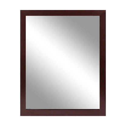 Wall Mount Mirror Wood-Like Frame Rectangle Modern Hanging Mirror DailySale
