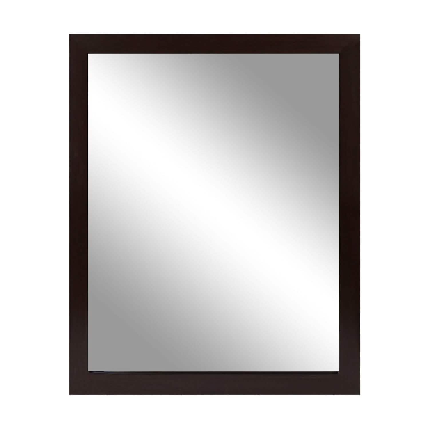 Wall Mount Mirror Wood-Like Frame Rectangle Modern Hanging Mirror DailySale