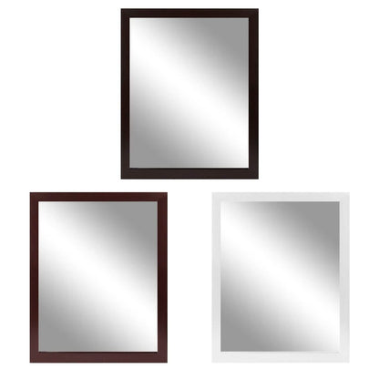 Wall Mount Mirror Wood-Like Frame Rectangle Modern Hanging Mirror DailySale