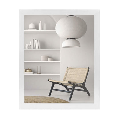 Wall Mount Mirror Wood-Like Frame Rectangle Modern Hanging Mirror DailySale