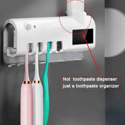 Wall Mounted 4 Slot Toothbrush UV Disinfection Device DailySale