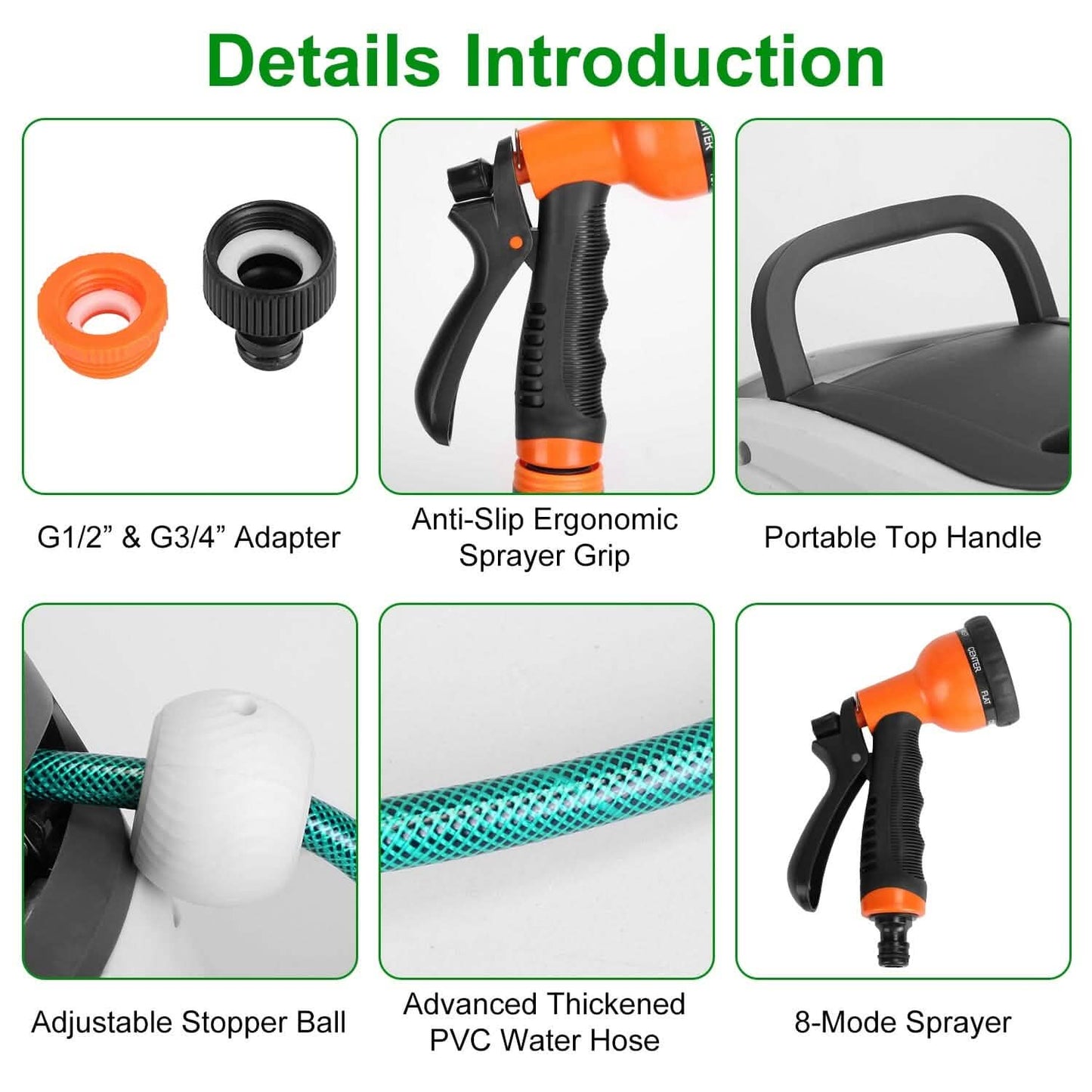 Wall Mounted Automatic Retractable Garden Hose Reel DailySale