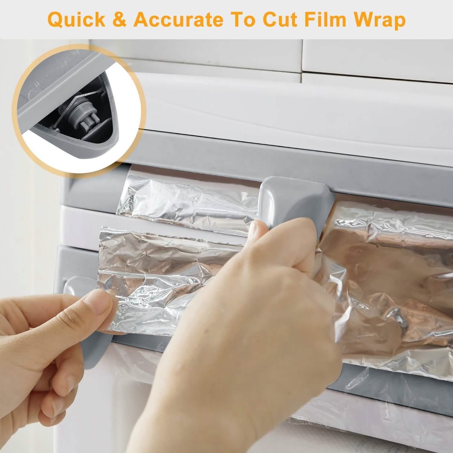 Wall Mounted Kitchen Roll Dispenser with Cutter DailySale