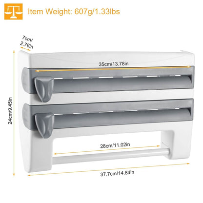Wall Mounted Kitchen Roll Dispenser with Cutter DailySale