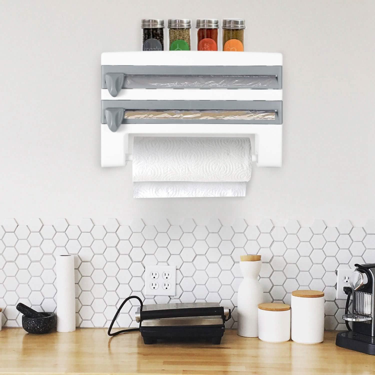 Wall Mounted Kitchen Roll Dispenser with Cutter DailySale