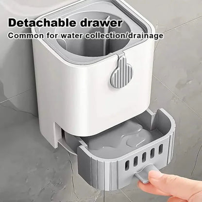 Wall Mounted Long Handle Toilet Cleaning Brush With Holder DailySale