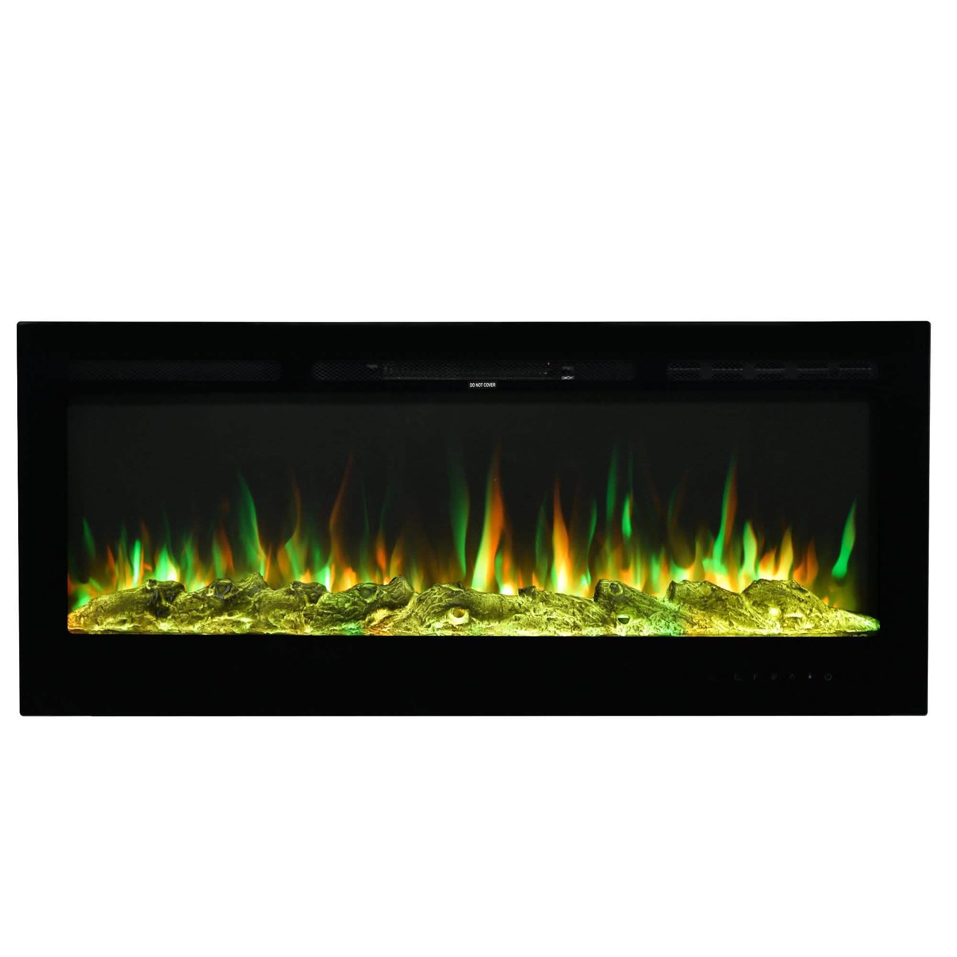 Wall-Mounted Recessed Electronic Fireplace - 50 Inch DailySale