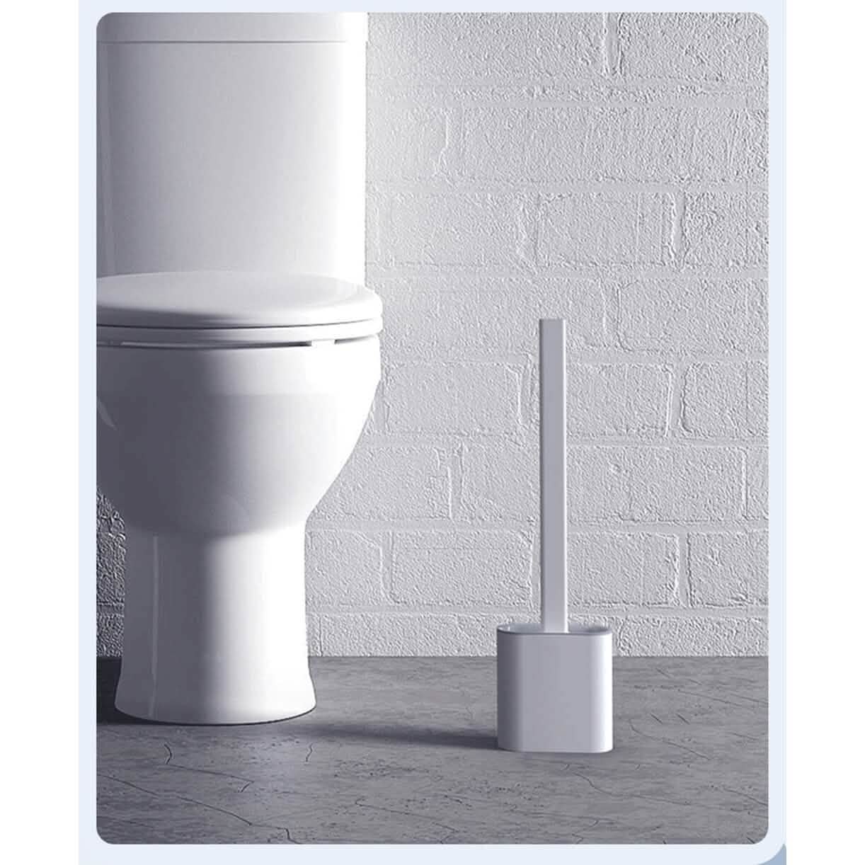 Wall Mounted Silicone Bathroom Brush and Holder Set DailySale