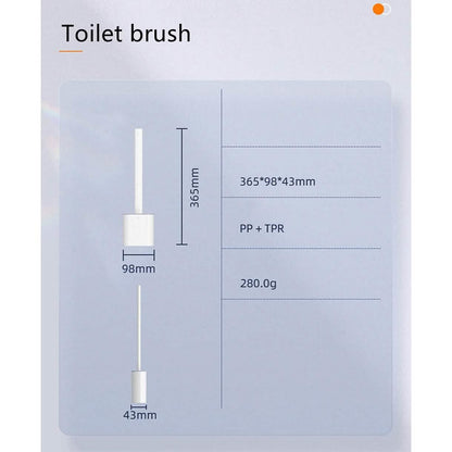 Wall Mounted Silicone Bathroom Brush and Holder Set DailySale