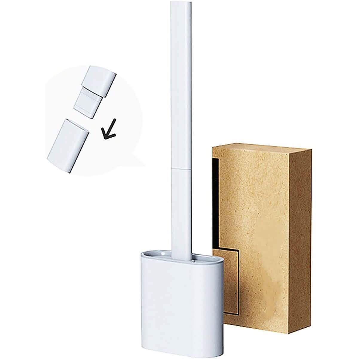 Wall Mounted Silicone Bathroom Brush and Holder Set DailySale