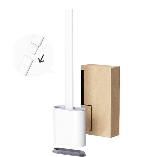 Wall Mounted Silicone Bathroom Brush and Holder Set DailySale