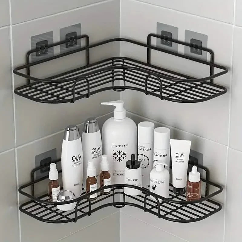Wall-Mounted Storage For Toilet, Bathroom Shampoo Lotion Cosmetic Storage Rack DailySale