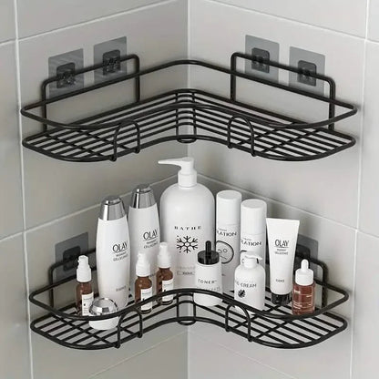 Wall-Mounted Storage For Toilet, Bathroom Shampoo Lotion Cosmetic Storage Rack DailySale