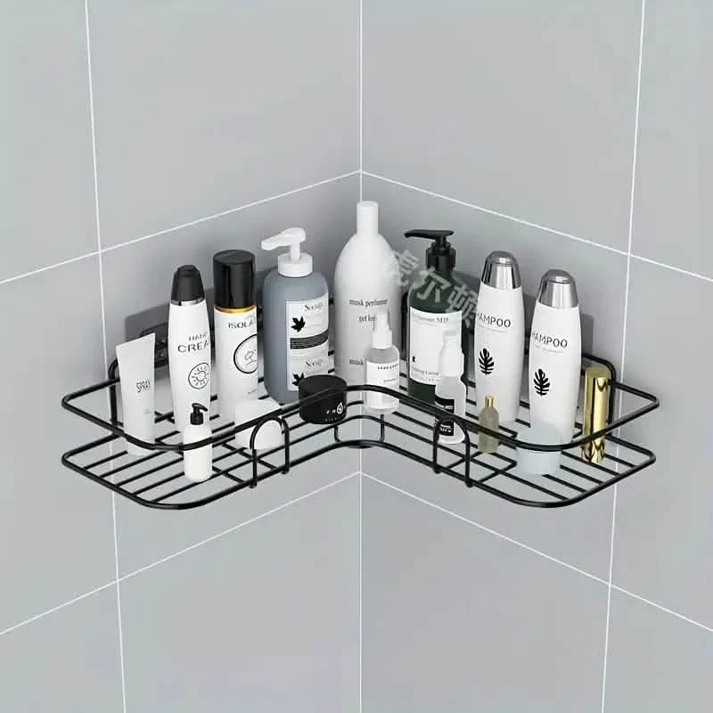 Wall-Mounted Storage For Toilet, Bathroom Shampoo Lotion Cosmetic Storage Rack DailySale