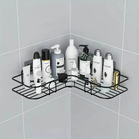 Wall-Mounted Storage For Toilet, Bathroom Shampoo Lotion Cosmetic Storage Rack DailySale