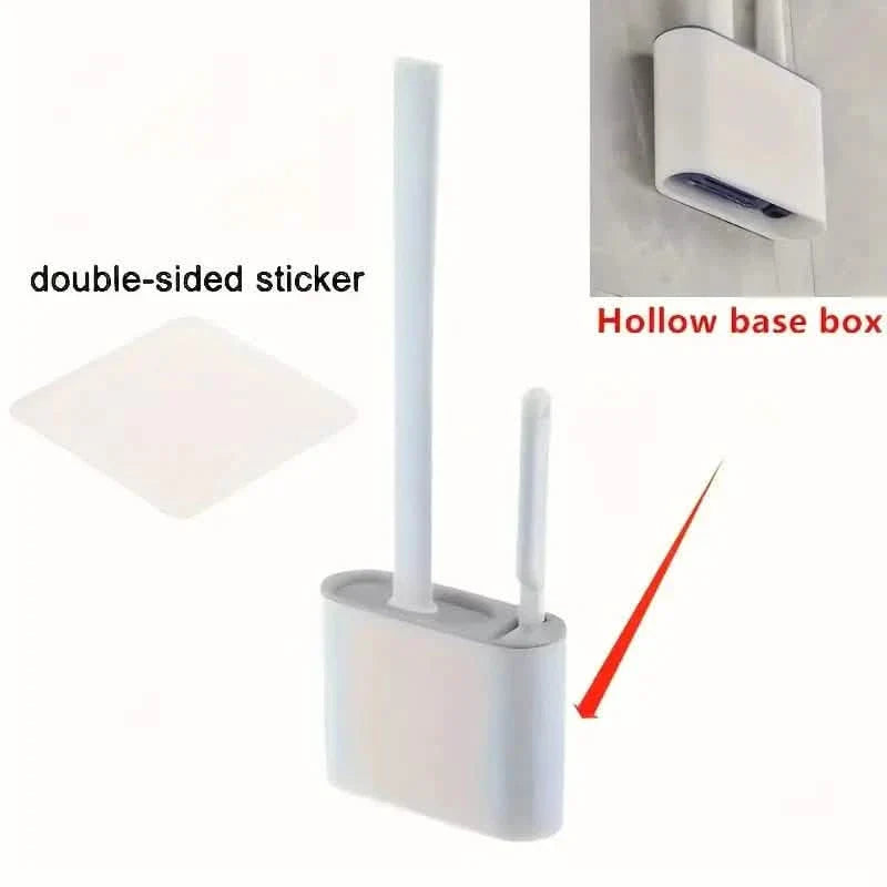 Wall-Mounted Toilet Brush Holder with Long Handle DailySale
