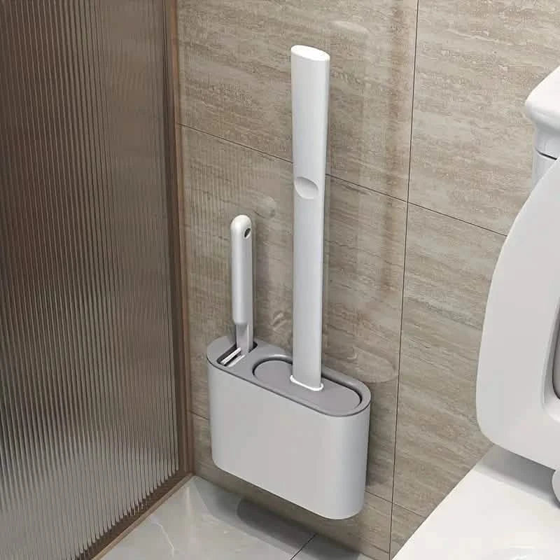 Wall-Mounted Toilet Brush Holder with Long Handle DailySale