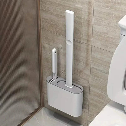 Wall-Mounted Toilet Brush Holder with Long Handle DailySale