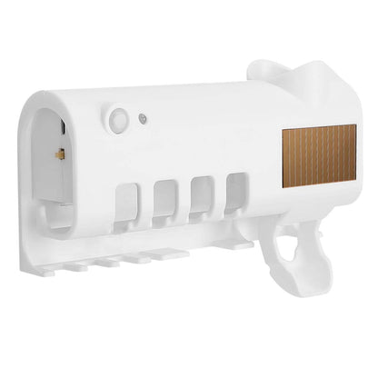 Wall Mounted Toothbrush Sanitizer Holder IR Induction UV Sanitization Rack DailySale
