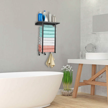 Wall Mounted Towel Rack for Rolled Towels DailySale