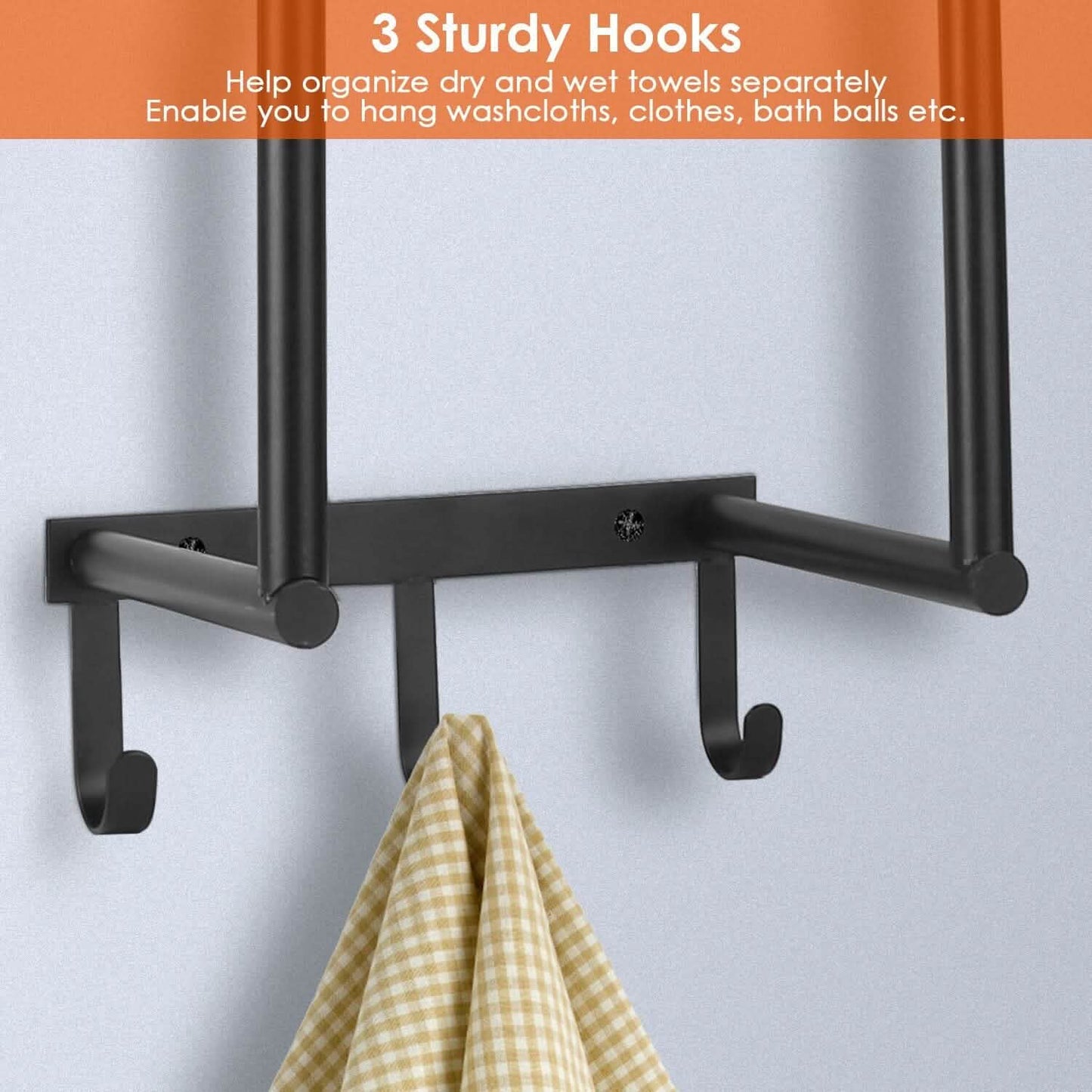 Wall Mounted Towel Rack for Rolled Towels DailySale