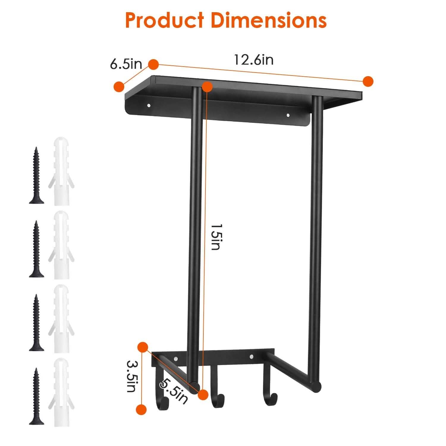 Wall Mounted Towel Rack for Rolled Towels DailySale