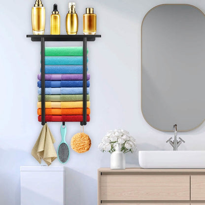 Wall Mounted Towel Rack for Rolled Towels DailySale