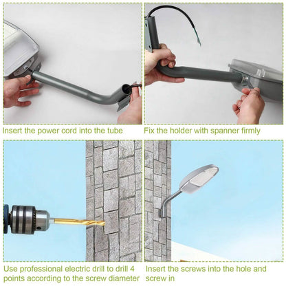 Wall Pack LED Lights 144LEDs Photocell Sensor Street Lamp IP65 Waterproof DailySale