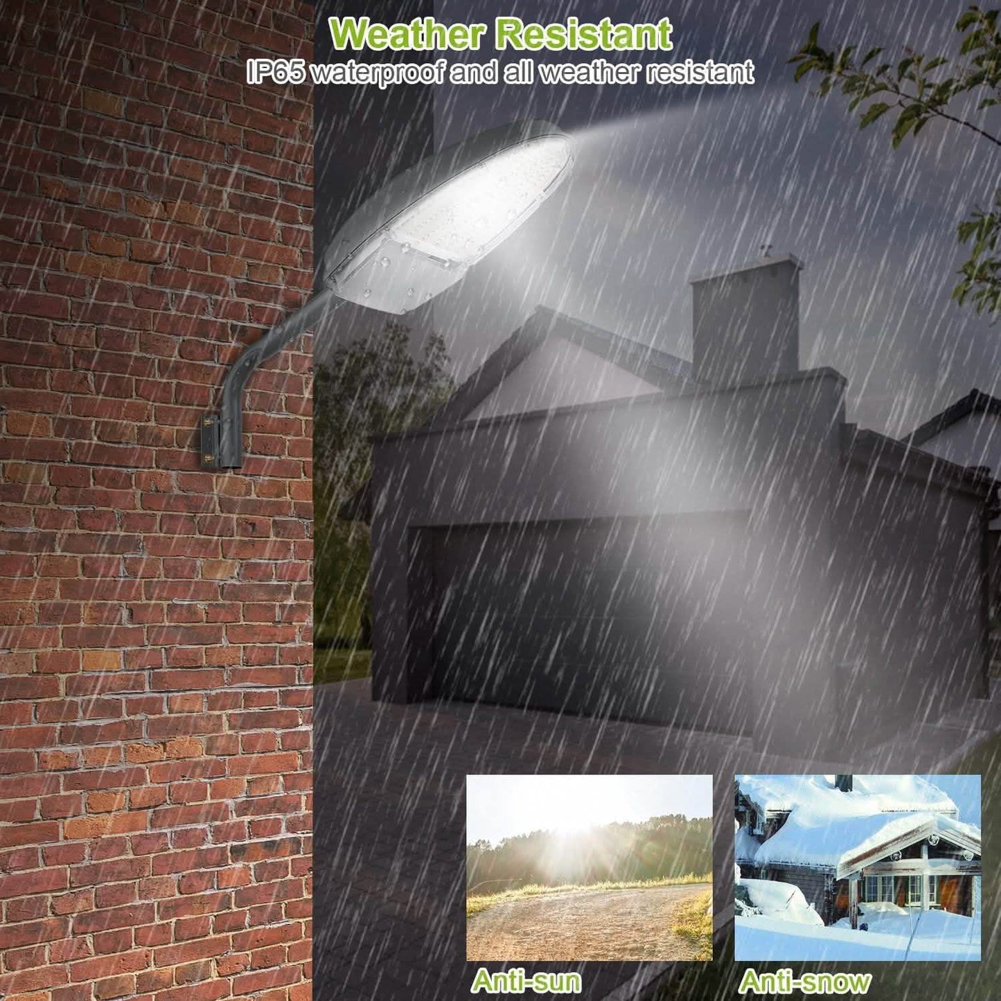 Wall Pack LED Lights 144LEDs Photocell Sensor Street Lamp IP65 Waterproof DailySale