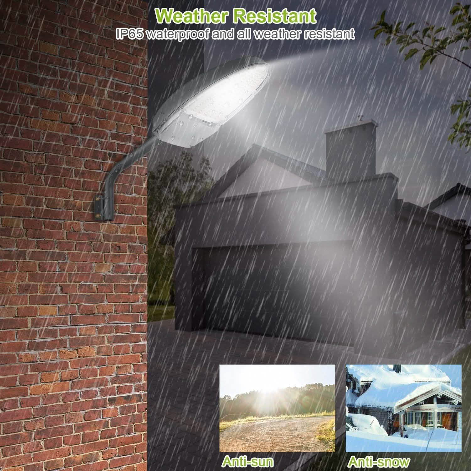 Wall Pack LED Lights 144LEDs Photocell Sensor Street Lamp IP65 Waterproof DailySale