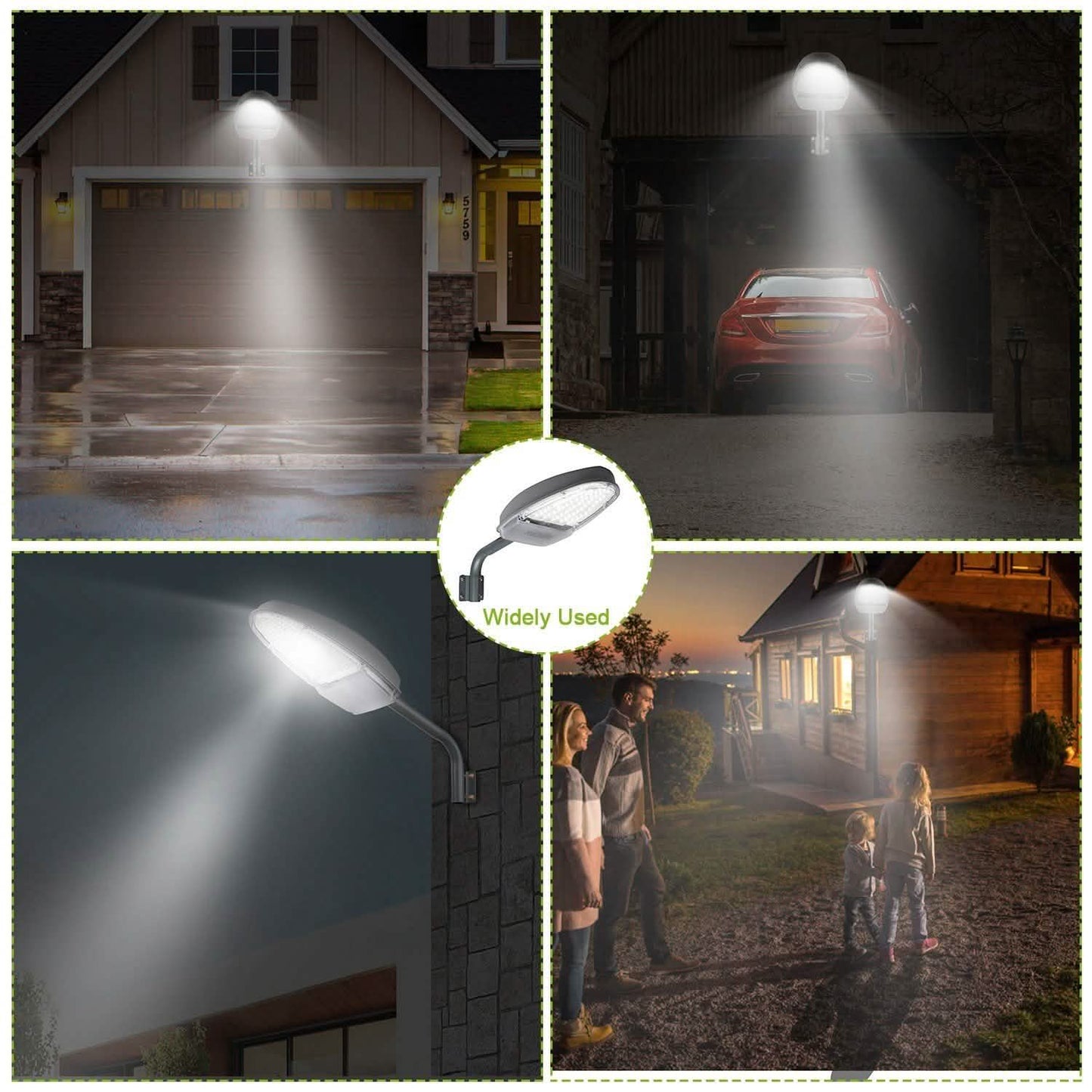 Wall Pack LED Lights 144LEDs Photocell Sensor Street Lamp IP65 Waterproof DailySale