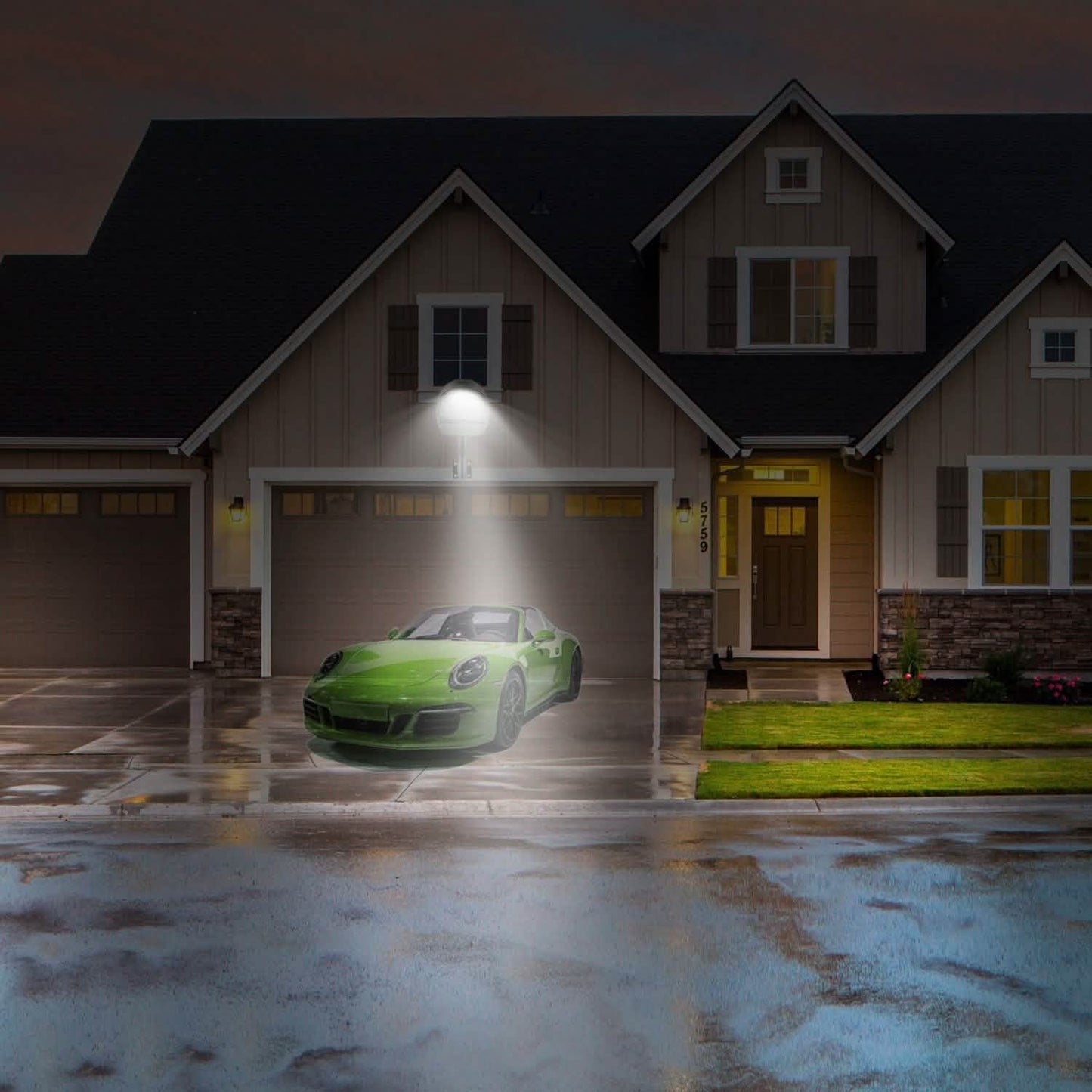 Wall Pack LED Lights 144LEDs Photocell Sensor Street Lamp IP65 Waterproof DailySale
