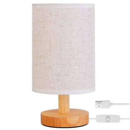 Warm White Nightstand Lamp USB Plug Modern Lantern DailySale