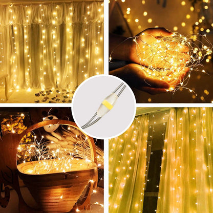 Warm White USB Remote Control 300LED String Lights DailySale