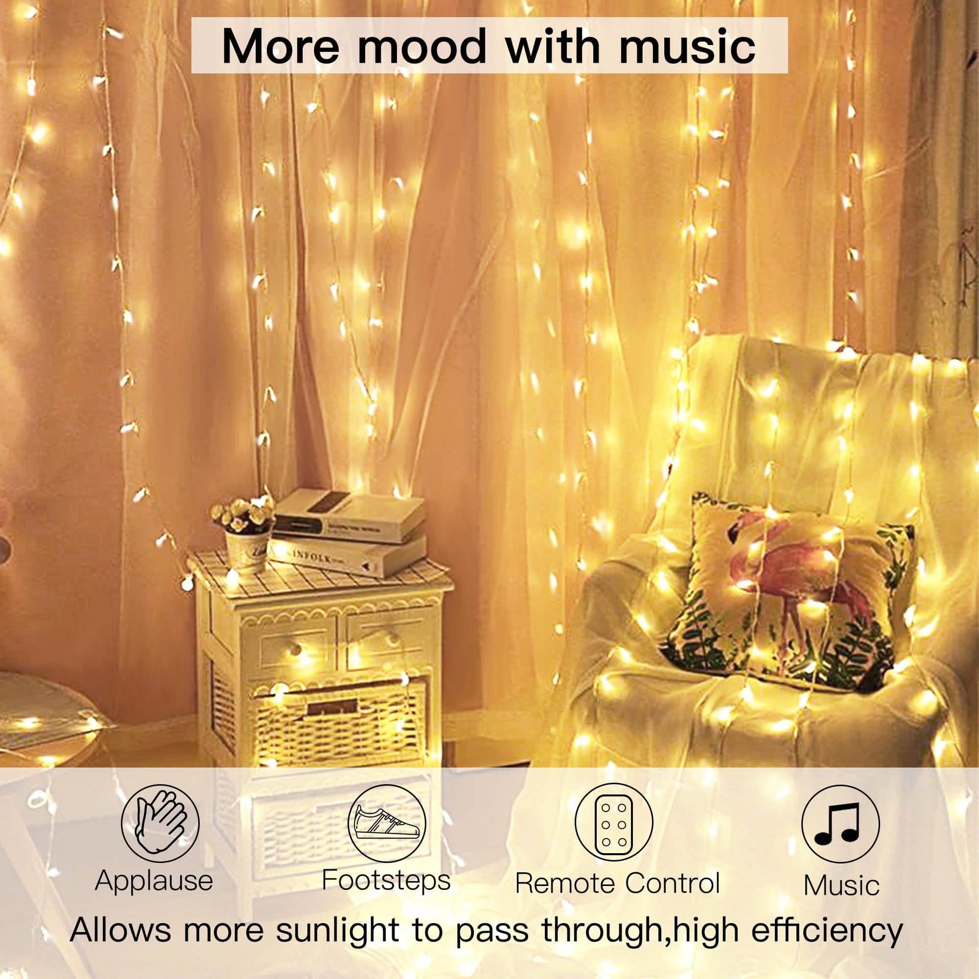 Warm White USB Remote Control 300LED String Lights DailySale