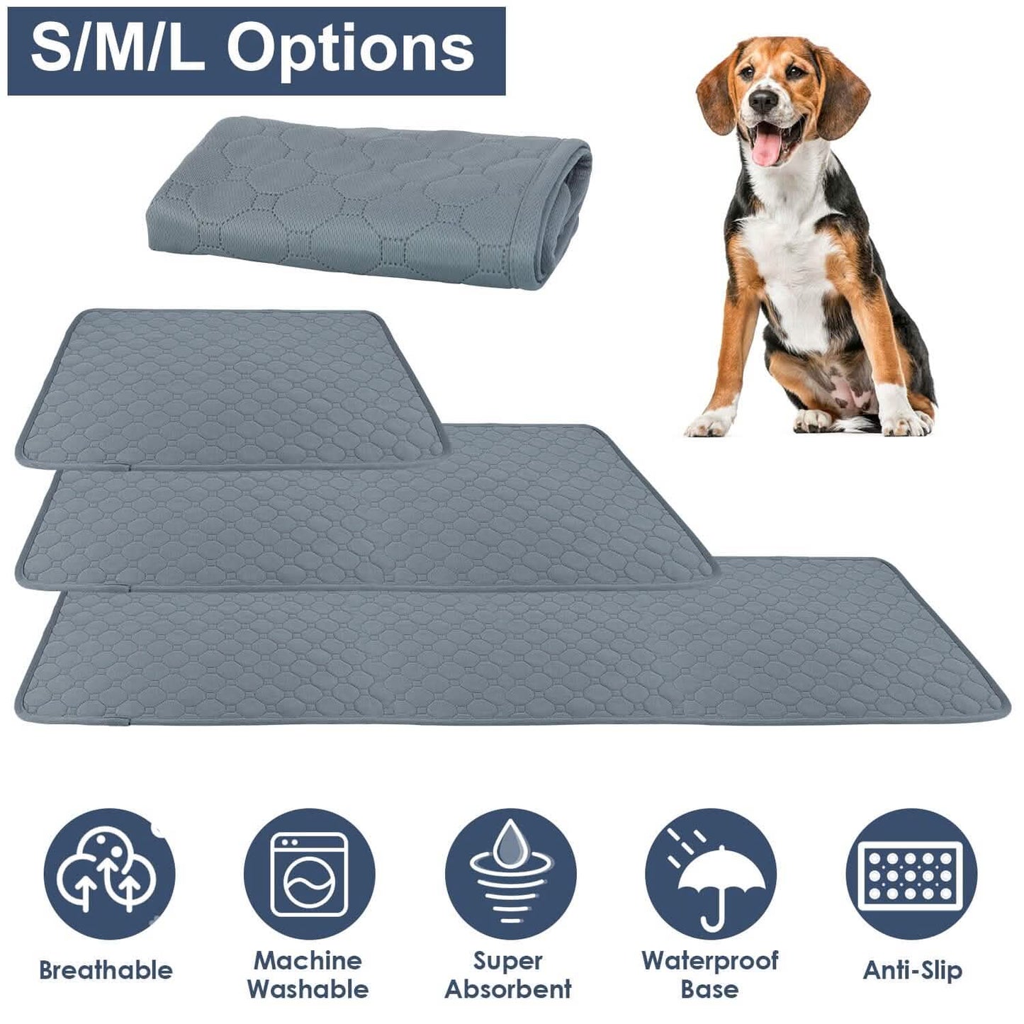Washable Dog Pee Pad Reusable Puppy Potty Training Pads DailySale