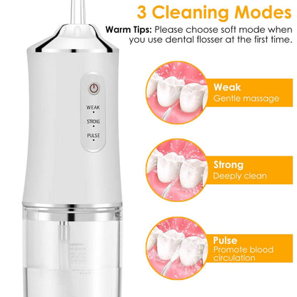 Water Flosser Cordless Dental Oral Irrigator Waterproof Teeth Cleaner DailySale